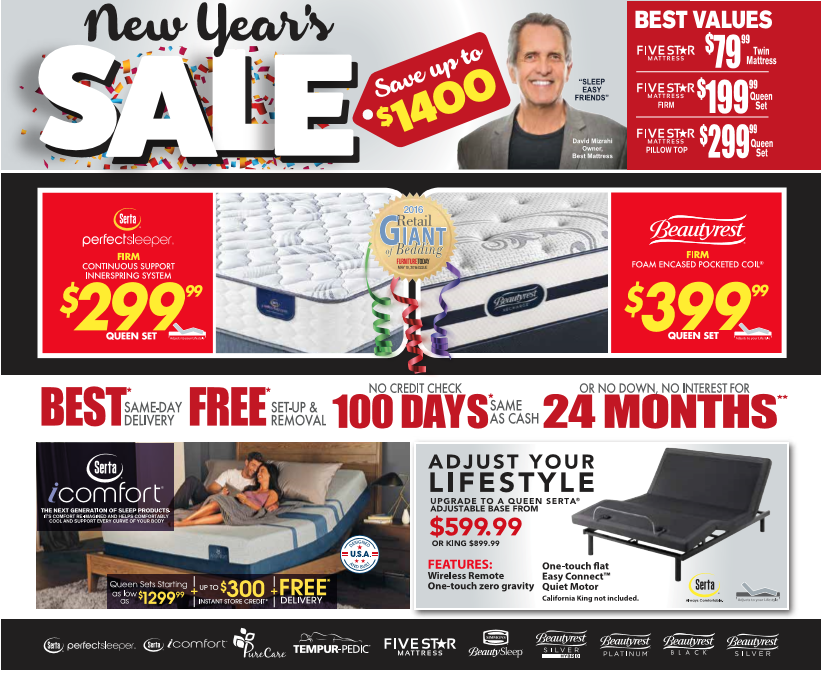 new year's day mattress sale