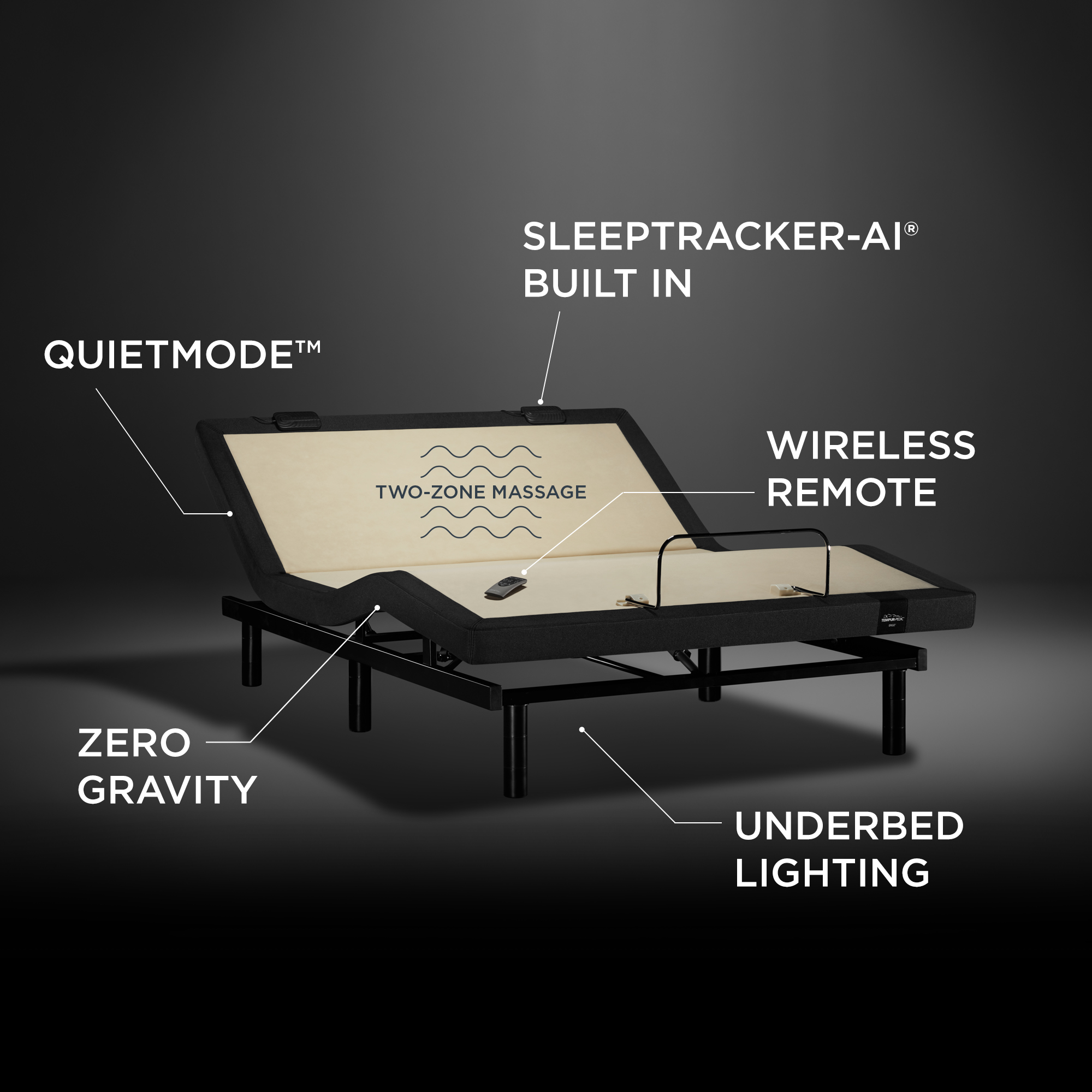 tempur pedic bed that responds to snoring