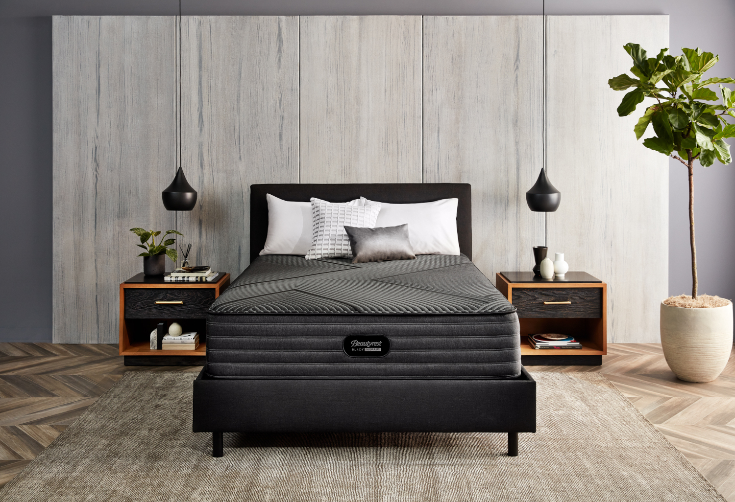 beautyrest black hybrid alcove 13.5 plush mattress