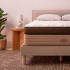 Helix Midnight Elite mattress with nightstand